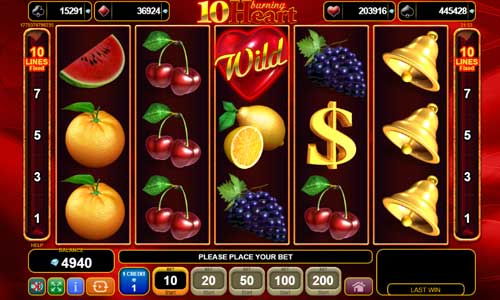10 Burning Heart best online slot