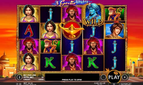 3 Genie Wishes best online slot