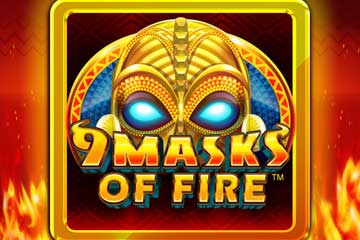 9 Masks of Fire logo - free slot demo by Microgaming