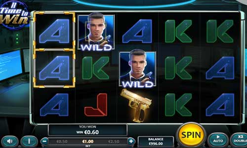A Time to Win base game screenshot showing reels and features