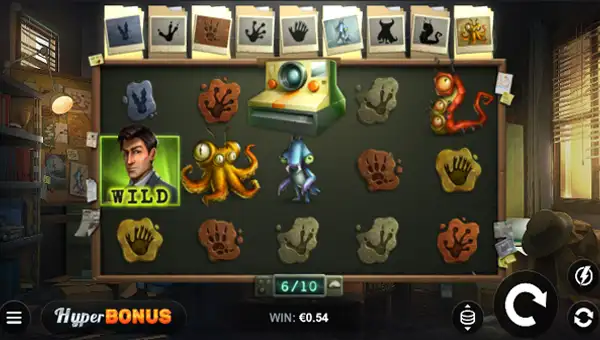 Agent 51 base game screenshot showing reels and features