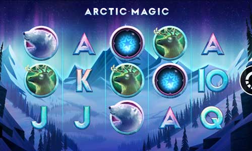 Arctic Magic base game screenshot showing reels and features