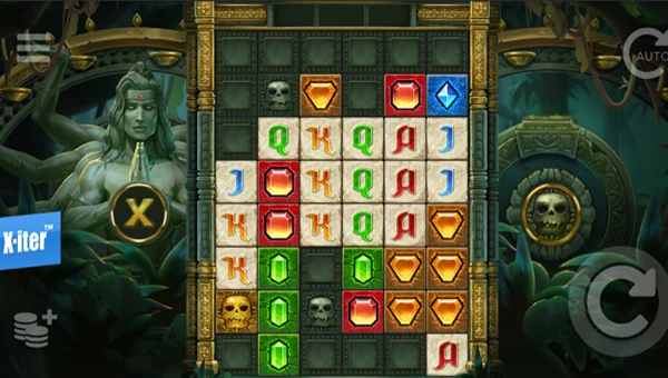 Ashoka base game screenshot showing reels and features