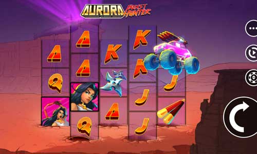 Aurora Beast Hunter base game screenshot showing reels and features
