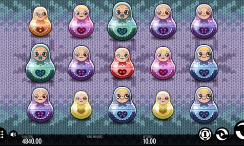Babushkas base game screenshot showing reels and features