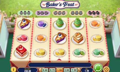 Bakers Treat base game screenshot showing reels and features