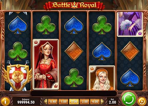Battle Royal base game screenshot showing reels and features