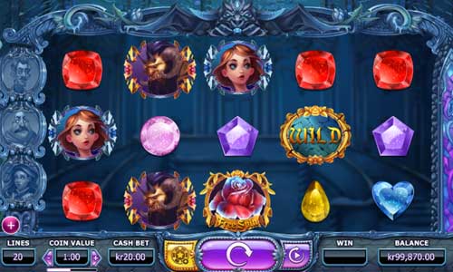 Beauty and the Beast base game screenshot showing reels and features