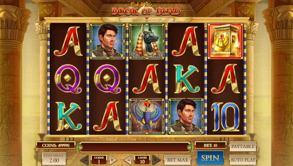 Book of Dead Base Game Screenshot