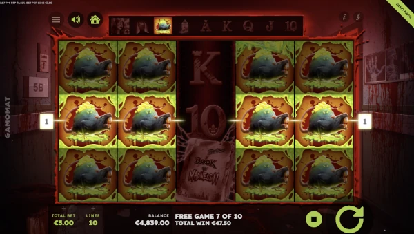 Book of Madness 2 Free Spins with Special Expanding Symbols