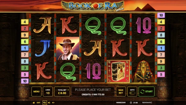 Book of Ra Deluxe Base Game Screenshot