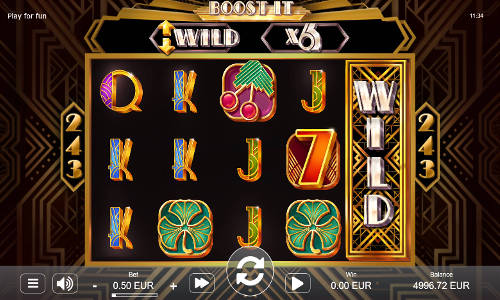 Boost It base game screenshot showing reels and features