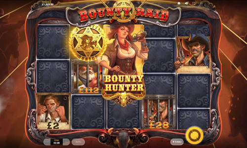Bounty Raid base game screenshot showing reels and features