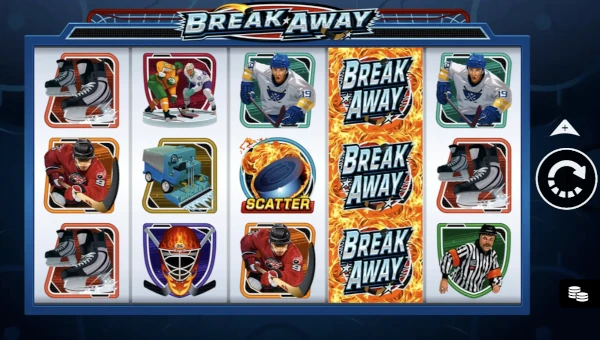Break Away base game screenshot showing reels and features