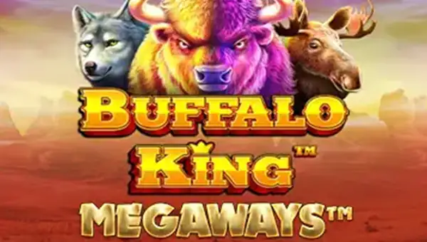 Buffalo King Megaways base game screenshot showing reels and features