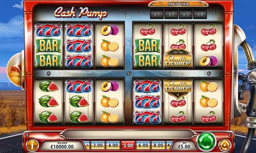 Cash Pump base game screenshot showing reels and features