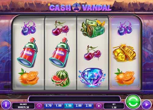 Cash Vandal base game screenshot showing reels and features