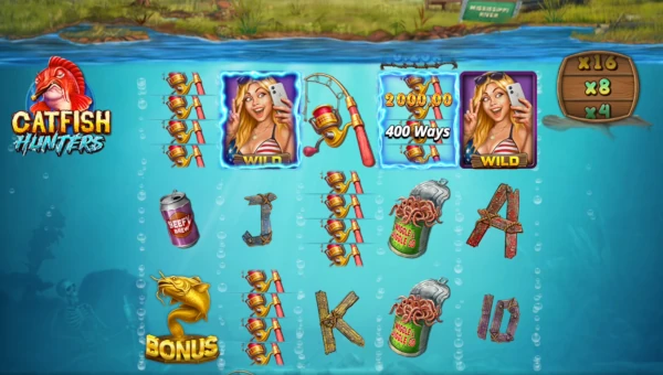 Catfish Hunters base game screenshot showing reels and features