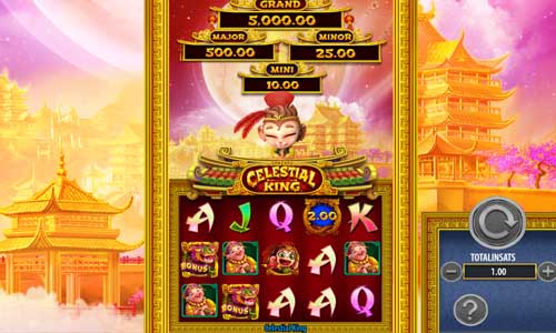 Celestial King base game screenshot showing reels and features