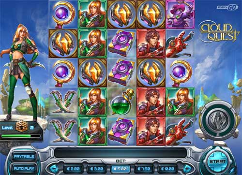 Cloud Quest base game screenshot showing reels and features