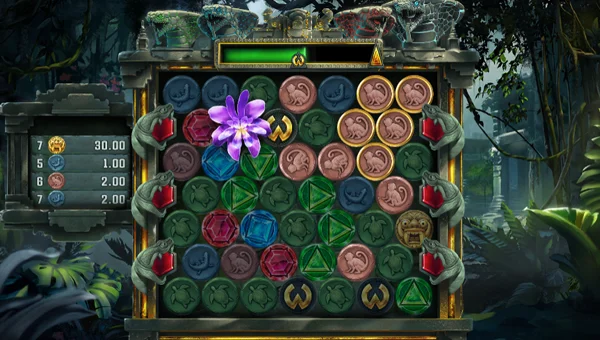 Coba Reborn base game screenshot showing reels and features