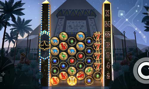 Cygnus base game screenshot showing reels and features