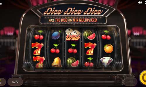 Dice Dice Dice base game screenshot showing reels and features