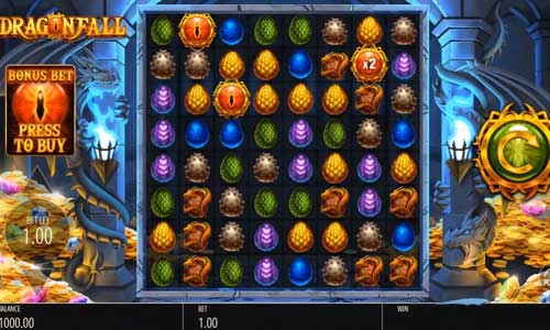 Dragonfall base game screenshot showing reels and features