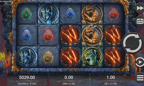 Dragons Awakening base game screenshot showing reels and features