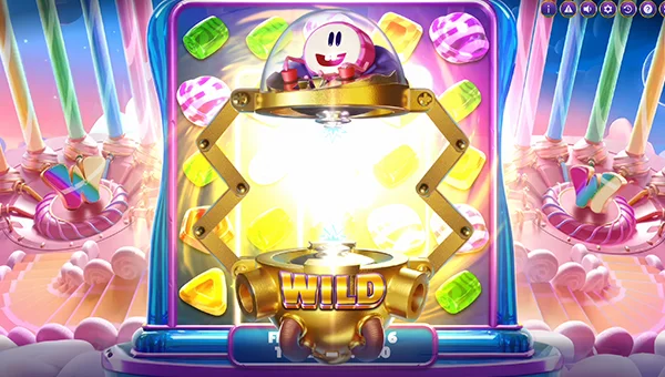Finn and The Candy Spin base game screenshot showing reels and features