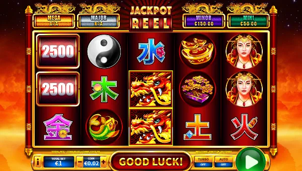 Fire Reel base game screenshot showing reels and features