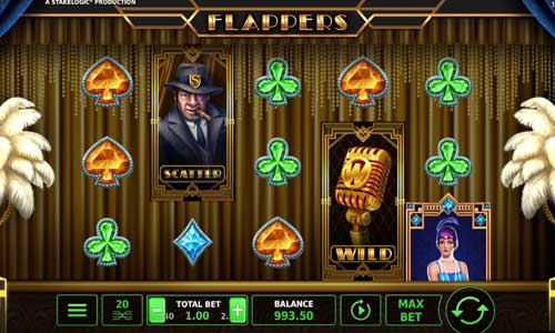 Flappers base game screenshot showing reels and features