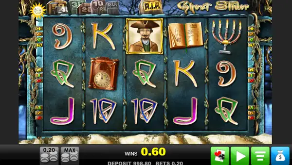Ghost Slider base game screenshot showing reels and features