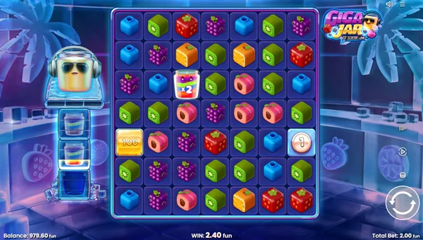 Giga Jar base game screenshot showing reels and features