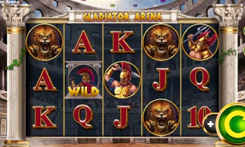 Gladiator Arena base game screenshot showing reels and features