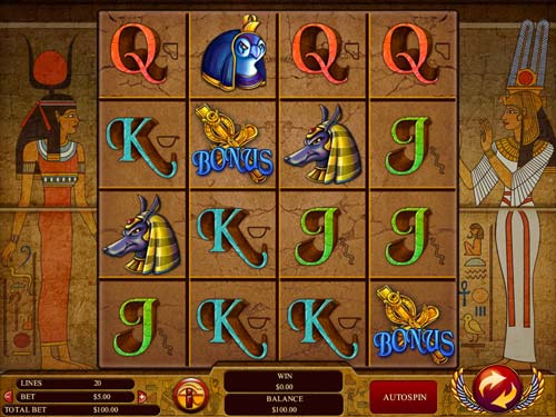 Gods of Giza Slot Base Game Gods of Giza base game screenshot showing reels and features