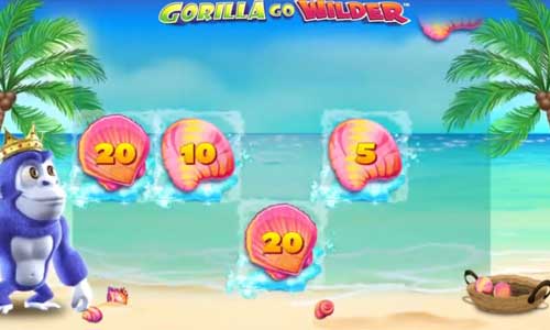 Gorilla Go Wilder base game screenshot showing reels and features