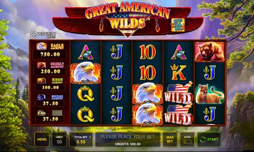 Great American Wilds base game screenshot showing reels and features