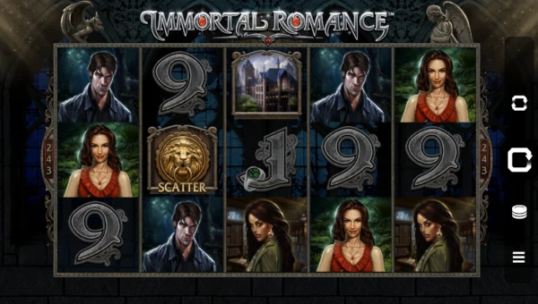 Base Game Screenshot of Immortal Romance Slot by Games Global (Microgaming)