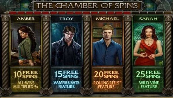 Bonus Game and Free Spins in Immortal Romance Slot by Games Global