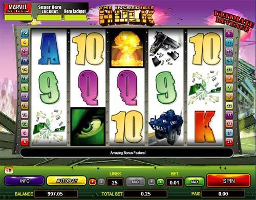 Incredible Hulk best online slot