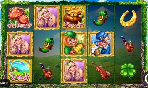 Irish Love base game screenshot showing reels and features