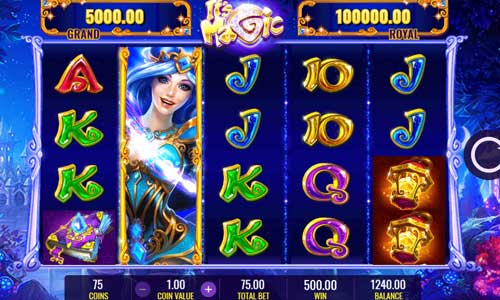 Its Magic base game screenshot showing reels and features