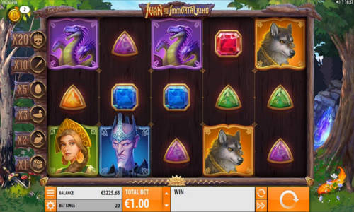 Ivan and the Immortal King base game screenshot showing reels and features