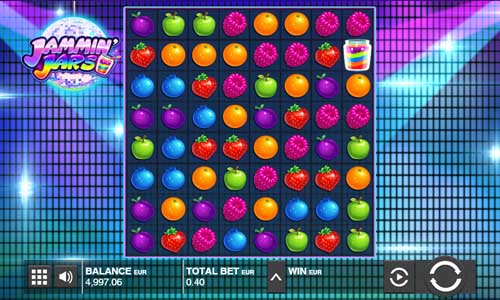 Jammin Jars base game screenshot showing reels and features