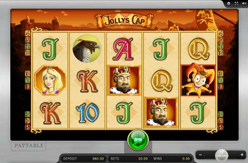 Jollys Cap base game screenshot showing reels and features