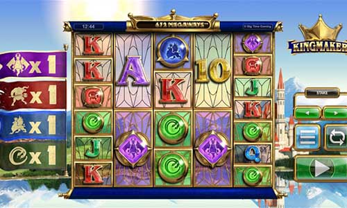 Kingmaker base game screenshot showing reels and features