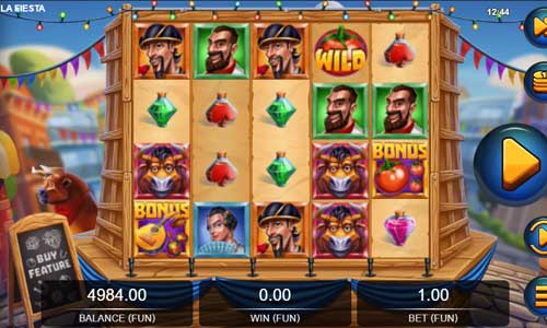 La Fiesta base game screenshot showing reels and features