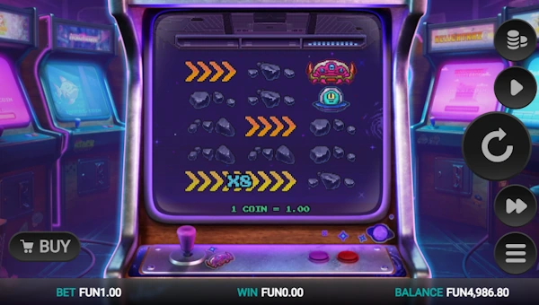 Line Busters Dream Drop base game screenshot showing reels and features