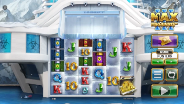 Max Megaways 3 base game screenshot showing reels and features